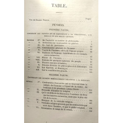 Pensées de Pascal précédées de sa vie par Mme Périer sa soeur...