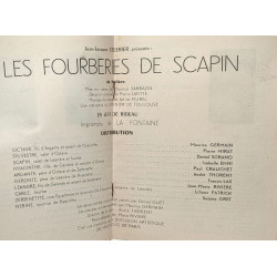 Les fourberies de Scapin Jean-Jacques Célérier - réprésentation du...