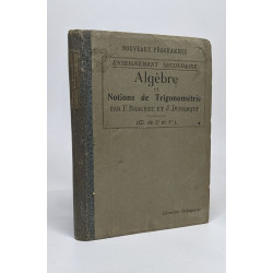 Enseignement secondaire Algèbre et notions de trigonométrie (...
