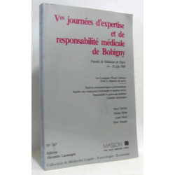 5e Journées d'expertise et de responsabilité médicale de Bobigny -...