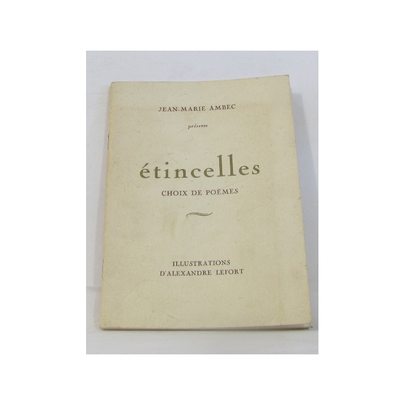 Étincelles choix de poèmes