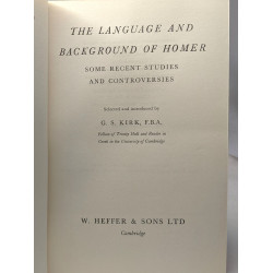 The Language and Backround of Homer. Some Recent Studies and...
