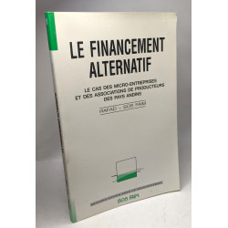 Le financement alternatif le cas des micro-entreprises et des...