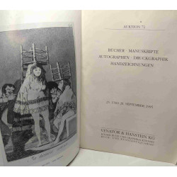 Bücher - Manuskripte Autographen Druckgraphik Handzeichnungen -...