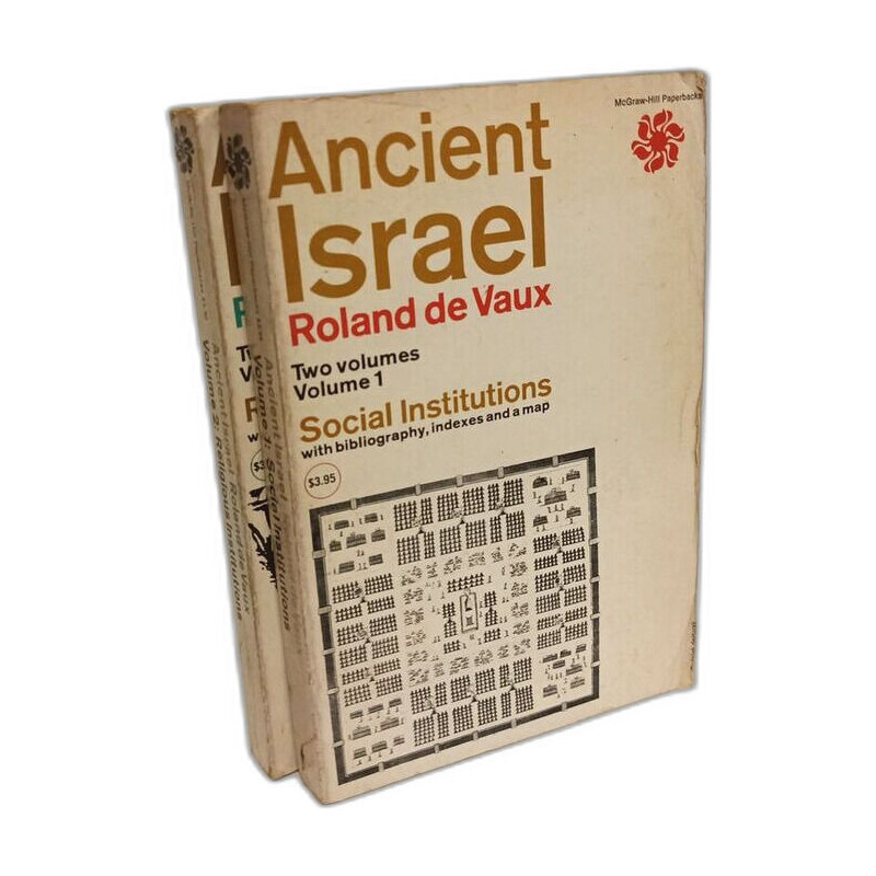 Ancient Israel. Two Volumes. Volume 1: Social Institutions. Volume...
