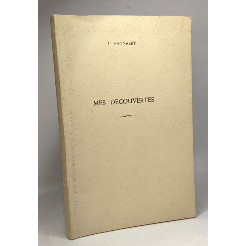Mes découvertes