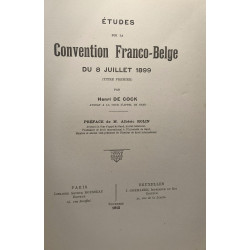 Études sur la convention franco-belge du 8 juillet 1899 - préface...