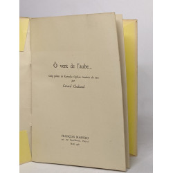 Ô vent de l'aube - cinq poèmes de Karadja Oghlan traduits du turc...