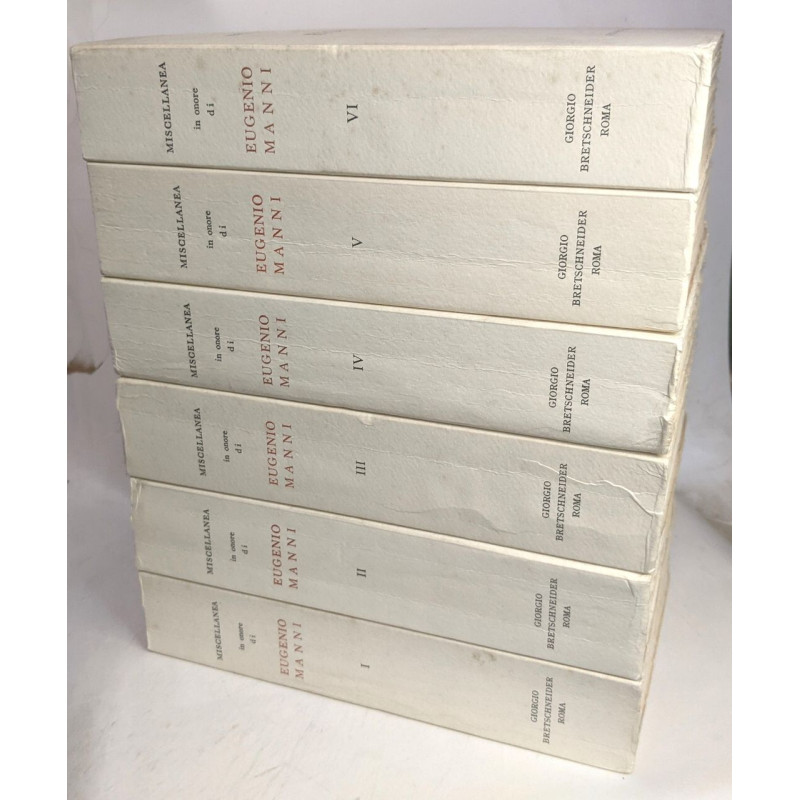 Miscellanea di studi classici in onore di Eugenio Manni - TOME I à VI