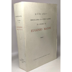 Miscellanea di studi classici in onore di Eugenio Manni - TOME I à VI