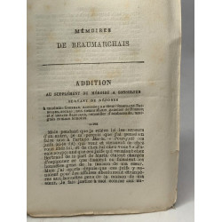 Mémoires de Beaumarchais - TOME 1 (1882) + TOME 2 (1884) -...