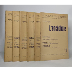 Lot de 6 numéros de "L'Encéphale. Journal de Neurologie et de...