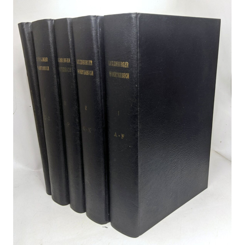 Luxemburger wörterbuch 5 volumes: A-Z + Nachträge und Berichtigungen