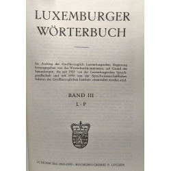 Luxemburger wörterbuch 5 volumes: A-Z + Nachträge und Berichtigungen