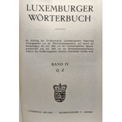 Luxemburger wörterbuch 5 volumes: A-Z + Nachträge und Berichtigungen