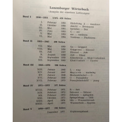 Luxemburger wörterbuch 5 volumes: A-Z + Nachträge und Berichtigungen