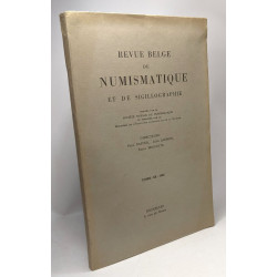 Revue belge de numismatique et de Sigillographie - TOME CX 1964
