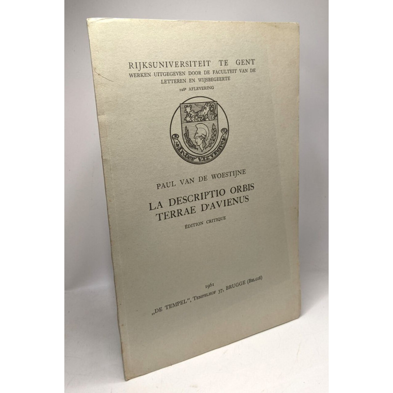 La descriptio orbis terrae d'Avienus - édition critique -...