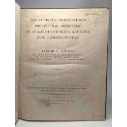 Ad auspicia professionis philosophiae ordinariae in academia...