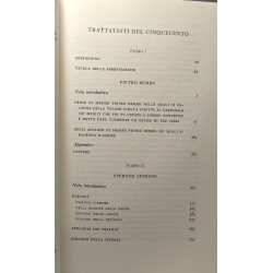 Trattatisti del Cinquecento TOMOI + TOMO II