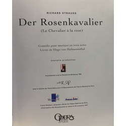 Der Rosenkavalier ( Le Chevalier à la rose) comédie pour musique...