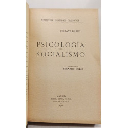 Psicologia del socialismo - Biblioteca cientifico-filosofica