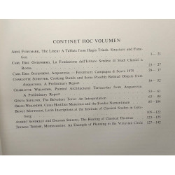 Opuscula Romana Institutum romanum regni sueciae - VOL. I (1954)+...