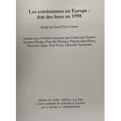 Les extérmismes en Europe - Etat des lieux 1998