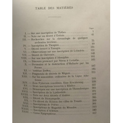 Études d'épigraphie et d'Histoire grecques - TOME I + TOME II