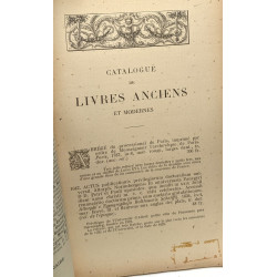 Catalogue de livres anciens rares et curieux de livres modernes en...