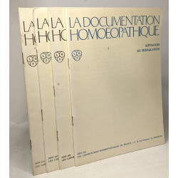 La documentation homoeopathique - 4 livrets: L/ Méthodes de...