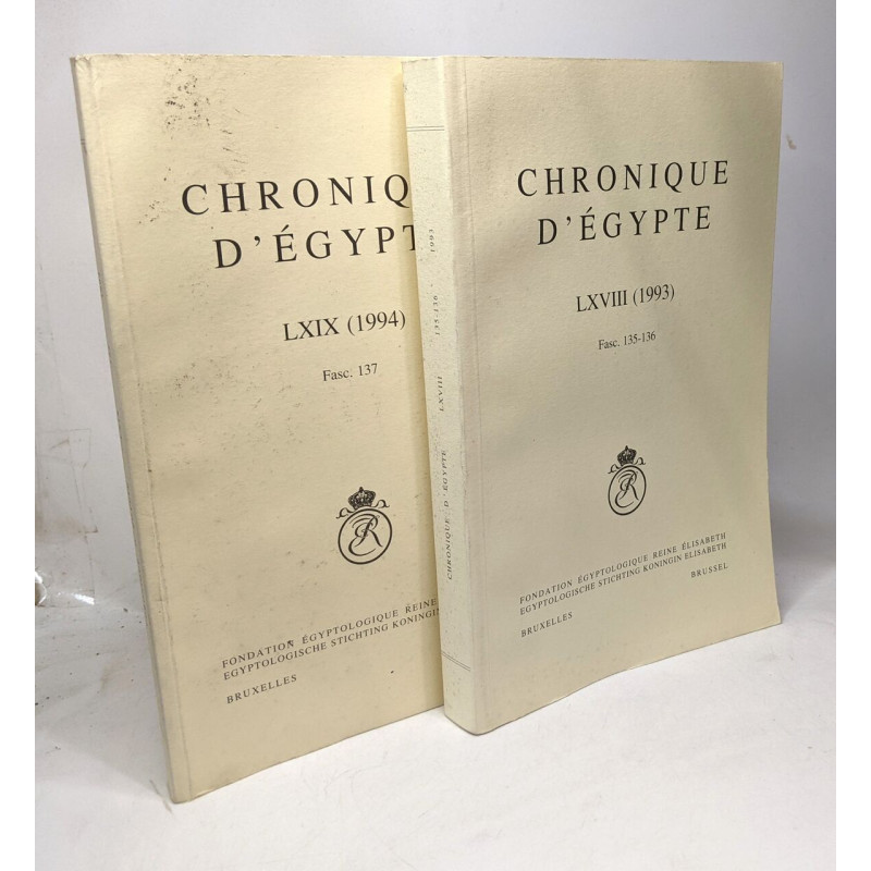 Chronique d'Egypte LXVIII (1993) fasc. 135-136 + Chronique...