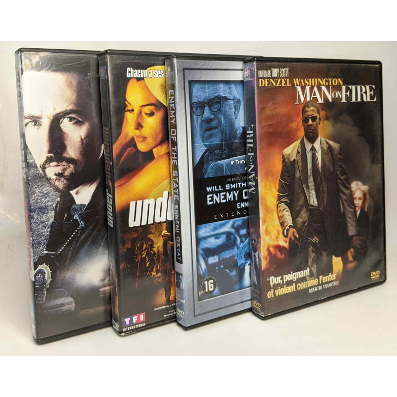 4 DVD d'action américains: Le prix de la loyauté + Under suspicion...