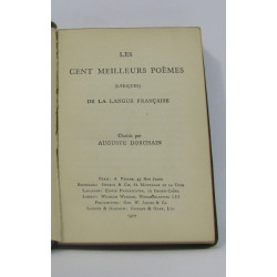 Les cent meilleurs poèmes (lyriques) de la langue française