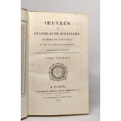 Oeuvres de stanislas de boufflers en 2 tomes