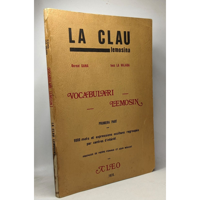 Vocabulari Lemosin - Prumiera part - 9000 mots et expressions...