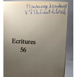 Écritures 56 - cahier du cercle interfacultaire de littérature de...