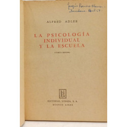 La psicologia individual y la escuela