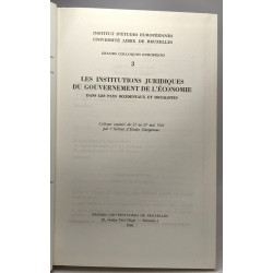 Les institutions juridiques du gouvernement de l'économie dans les...