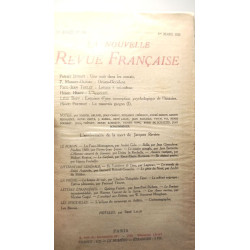 Nouvelle Revue Française Une nuit dans les marais ( Panaït Istrati...
