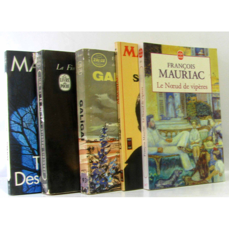 Ensemble de 5 romans: La fin de la nuit Galigaï le saguoin le...