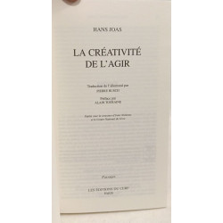 La créativité de l'agir