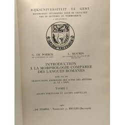Introduction à la morphologie comparée des langues romanes - TOME...