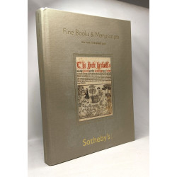 Fine books and manuscripts - auction in New York - thursday 11...