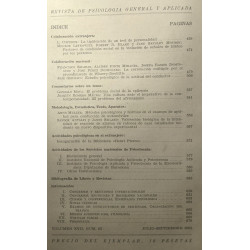 Revistsa de psicologia general y aplicada - N°63 - VOLUMEN XVII 1962