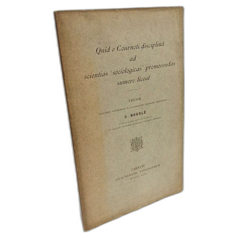 Quid e cournoli disciplina ad scientias "sociologicas" promovendas...
