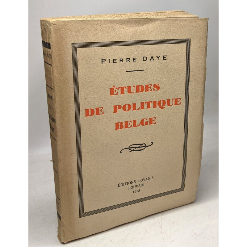 Études de politique Belge
