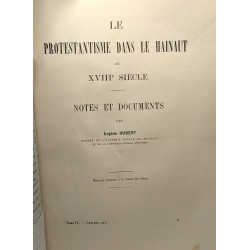 Le Protestantisme dans le Hainaut au XVIIe siècle - notes et...