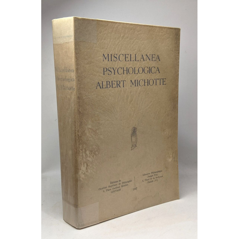 Miscellanea psychologica