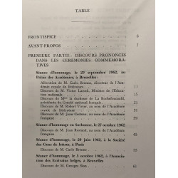 Le centenaire de Maurice Maeterlinck 1862-1962